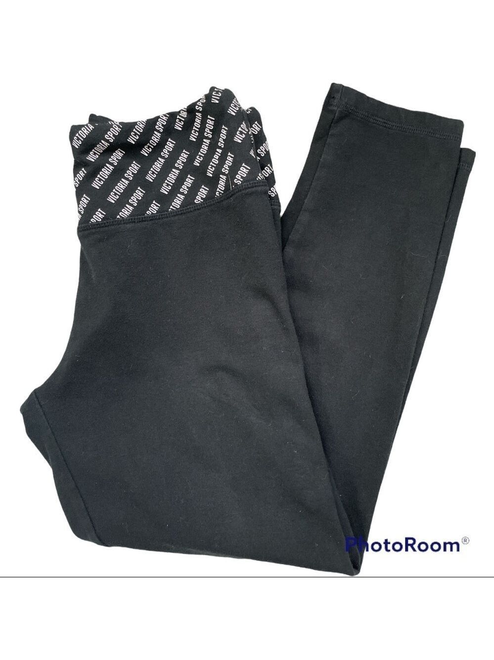 Victoria Secret Sport Logo Crop Leggings Size Small